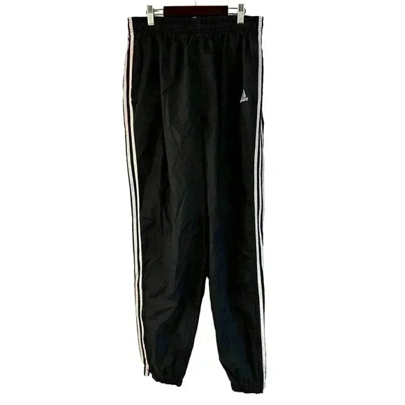 Adidas Pants - Vintage Adidas Men’s Track Pants Windbreaker 3 Stripes Zip Ankles Size Large